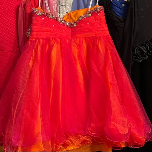 Alyce Paris Size 12 Multi Color Rhinestones Crystals Shout Gown Formal Cocktail - Picture 2 of 3